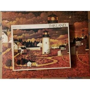 Charles Wysocki This Land The Lighthouse 1973 Vintage Puzzle A Parker Jigsaw